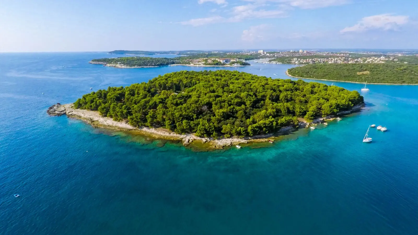 islands near marina polesana pula croatia